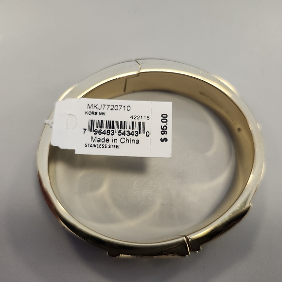 NWT Michael Kors Gold and Brown Bangle Bracelet MKJ7720710 - Picture 3 of 6